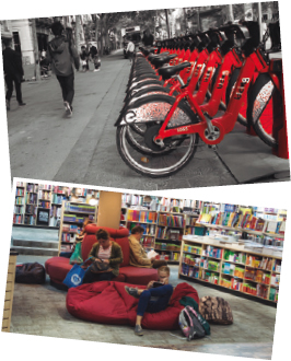 Compartir la bicicleta o los libros permite ahorrar materiales, energía y emisiones