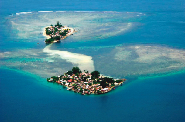 El deshielo de los polos provoca el aumento del nivel del mar. Algunas de las islas Salomón ya no existen a causa del crecimiento de las aguas