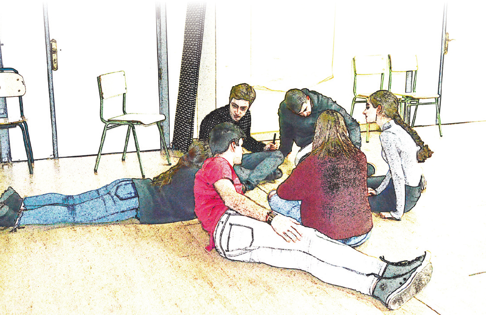 El alumnado comparte el tema para construir sus dramaturgias
