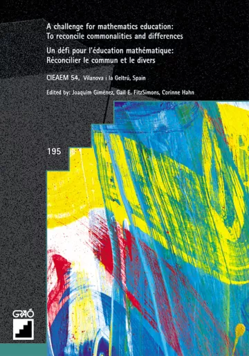 A challenge for mathematics education:To reconcile commonalities and differences. Un défi pour l’éducation mathématique: Réconcilier le commun et